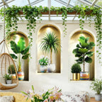 3PCS 3D Plants Wall Stickers, Potted Plant Wall For Room Kitchen Bedroom Office Room Decoration Hogar Hunter Home Decor Items