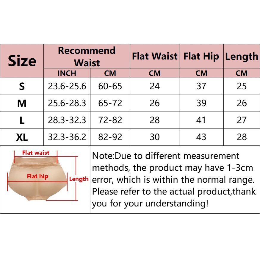Women Waist Shaping Triangle Pants Breathable Enhancer Hip Lifting Panties Sponge Padded Shapewear Butt Lifter Fake Ass Briefs