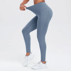 Women Yoga Pants with Pockets Butt Lifting Tummy Control Sports Leggings High Waist Fitness Tights Gym Clothing Sportswer