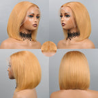 27# Blonde Short Bob Wig Human Hair 210% Straight 13x4 Lace Front Wig Human Hair Bob Wigs for Black Women Burgundy Brown Black