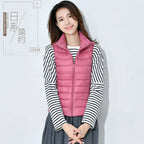New 2026 Women Women Ultra Light Down Vests Slim Sleeveless Jacket Portable Girl Lightweight Windproof Waistcoat