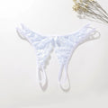 Women'S Panties Sexy Sheer Lace Crotchless Low Waist Solid Briefs Modis Panties Sexy Open Bottom Large Size Underwear Bragas