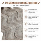 26 inch Body Wave Crochet Hair 3PCS Synthetic Braids Hair Ombre Blonde Balayage Natural Braiding Hair Extensions 300g/lot