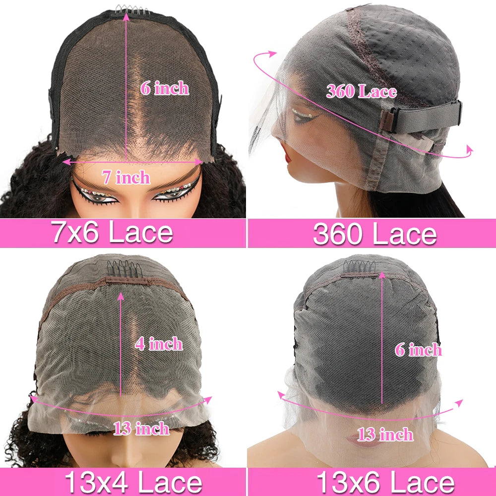 Natural Color Long Body Wave Human Hair Wig 13x6 13x4 360 7x6 HD Lace Frontal Closure 40 46 Inch Human Hair No Shed No Tangle for Women Daily Wear
