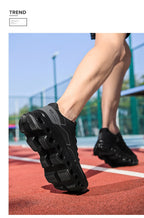 Men's Running Shoes Jogging Breathable Mesh Cushioning Non-Slip Outdoor Luxury Shoes Couple Trainer Race Sneakers Off-road Shoes