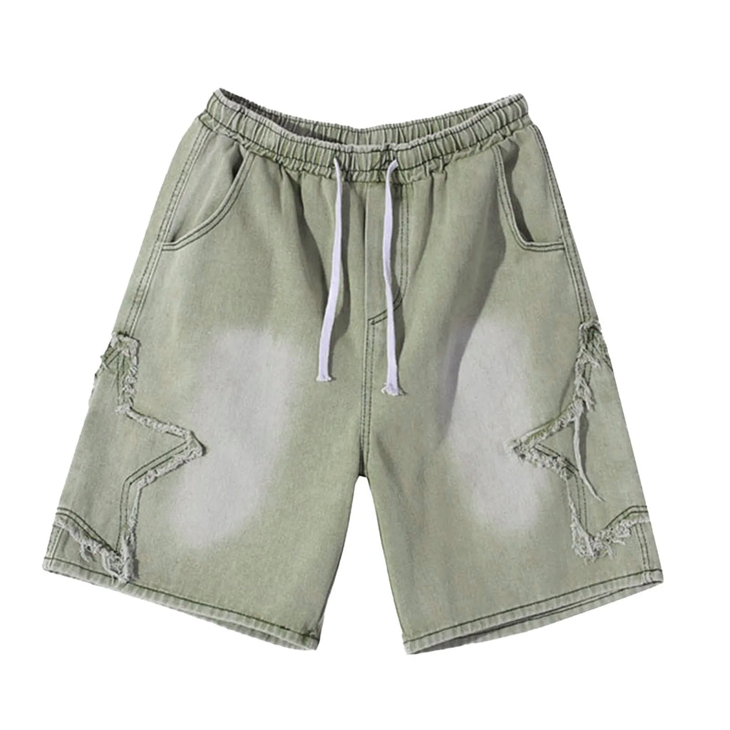 Summer casual workwear shorts men's loose sports pants Men's Denim Shorts Summer Design Casual Hip Hop Everything ropa hombre