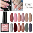 7pcs 7ml Gel Nail Polish Set Popular Color Gel Polish Soak Off UV LED Semi-Permanent Nail Gel Polish Manicure Varnish DIY Starte