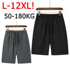 Men's Shorts Plus Size 50-180kg 10XL 11XL 12XL Breathable Comfort Short Pants Summer Male Oversize Trouser Big Size Men Clothing
