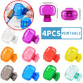 4PCS Portable Toothbrush Storage Clip Travel Essential Protective Cover - Durable Toothbrush Case for On-the-Go Hygiene