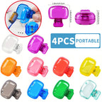 4PCS Portable Toothbrush Storage Clip Travel Essential Protective Cover - Durable Toothbrush Case for On-the-Go Hygiene
