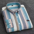 Large Size Full Men's Shirts 100% Pure Cotton Oxford Business Casual Shirt Soft Slim Fit Formal Plain Shirt Long Sleeve Clothes
