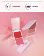 Matte Cream/powder Blush 2-in-1 Natural Moisturizing Waterproof Longlasting Shimmer Cheeks Rouge Highly Pigment Makeup Cosmetics