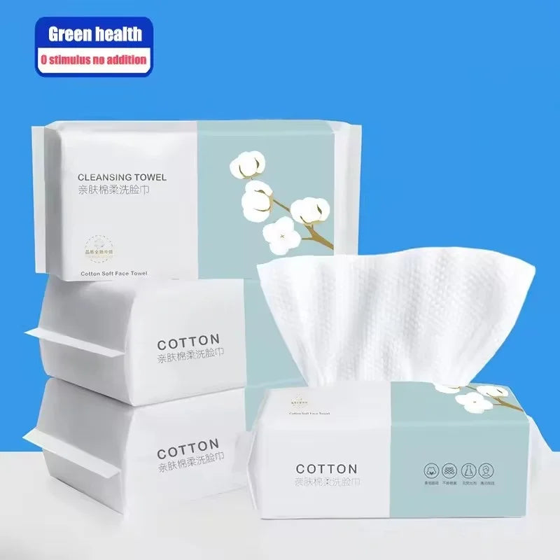 1/2/3 Pack Thickened Disposable Face Towel, Pearl Cotton, Wet And Dry, Travel, Cleansing, Makeup Remover, Extractor Face Towel