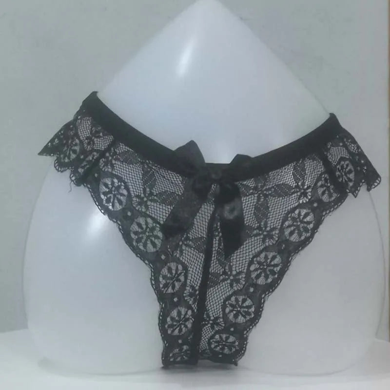 Sexy Lace Thong Women Butterfly Low Waist Panties Transparent Underwear Ladies Briefs Lingere Panty Underware Womens Lingerie