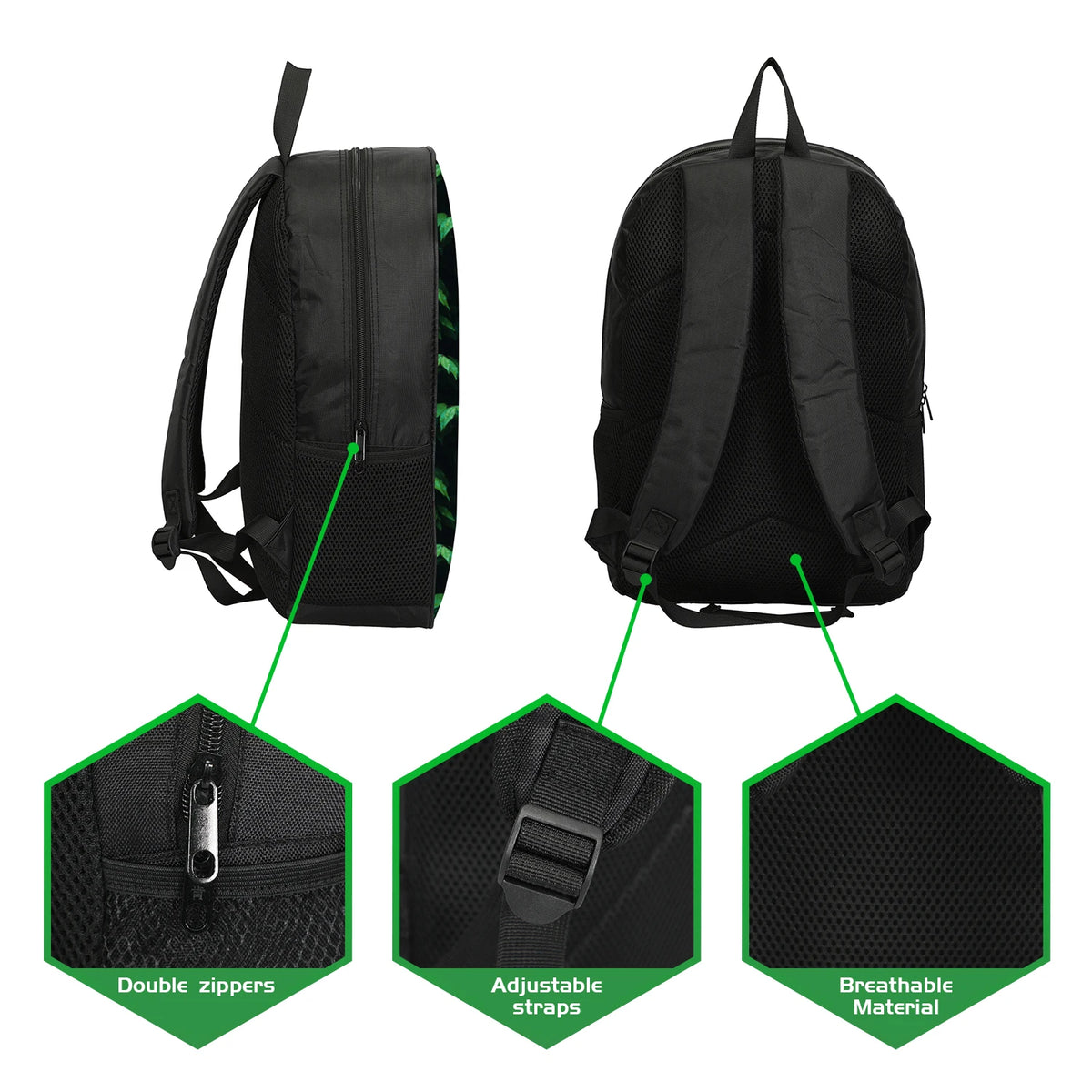 Kids 3Pcs Set Backpack Football Star Student School Shoulder Bag Pencil Bags Ronaldo Bookbag CR Rucksack Best Gift
