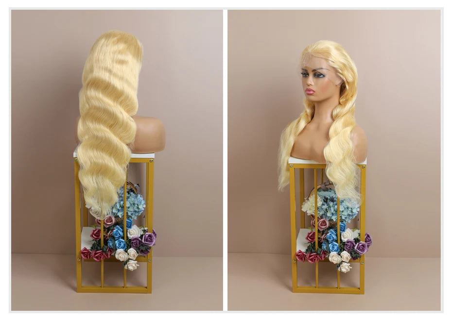 30 40 Inch 613 Human Hair Wig 13x6 Hd Lace Frontal Wigs For Women Body Wave 360 Wigs Human Hair Honey Blonde 13x4 Lace Front Wig