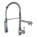 Kitchen Faucet with Pull Down Sprayer High Arc Single Handle Spring Kitchen Sink Faucet