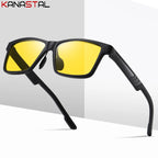 Men Night Vision Sunglasses UV400 Polarized Sun Glasses Women TR90 Eyeglasses Frame Driving Cycling Anti Glare Shade Eyewear