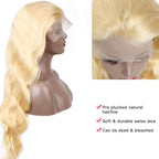13x4 13x6 360 HD Transparent 613 Lace Frontal Wig Honey Blonde Color Brazilian Raw Body Wave Lace Front Human Hair Wig For Women