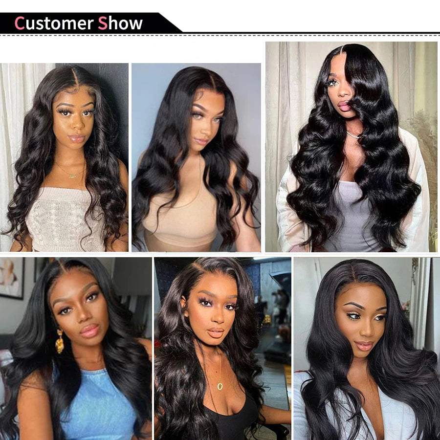 Body Wave Bundles Human Hair Brazilian Hair Weave Bundles Natural Black Human Hair Extensions 3 PCS Bundles