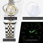 OLEVS 5526 Women Watch Diamond Scale Quartz Fashion Ladies Wrist Watches Date Waterproof Luminous Luxury Dress Watch For Women