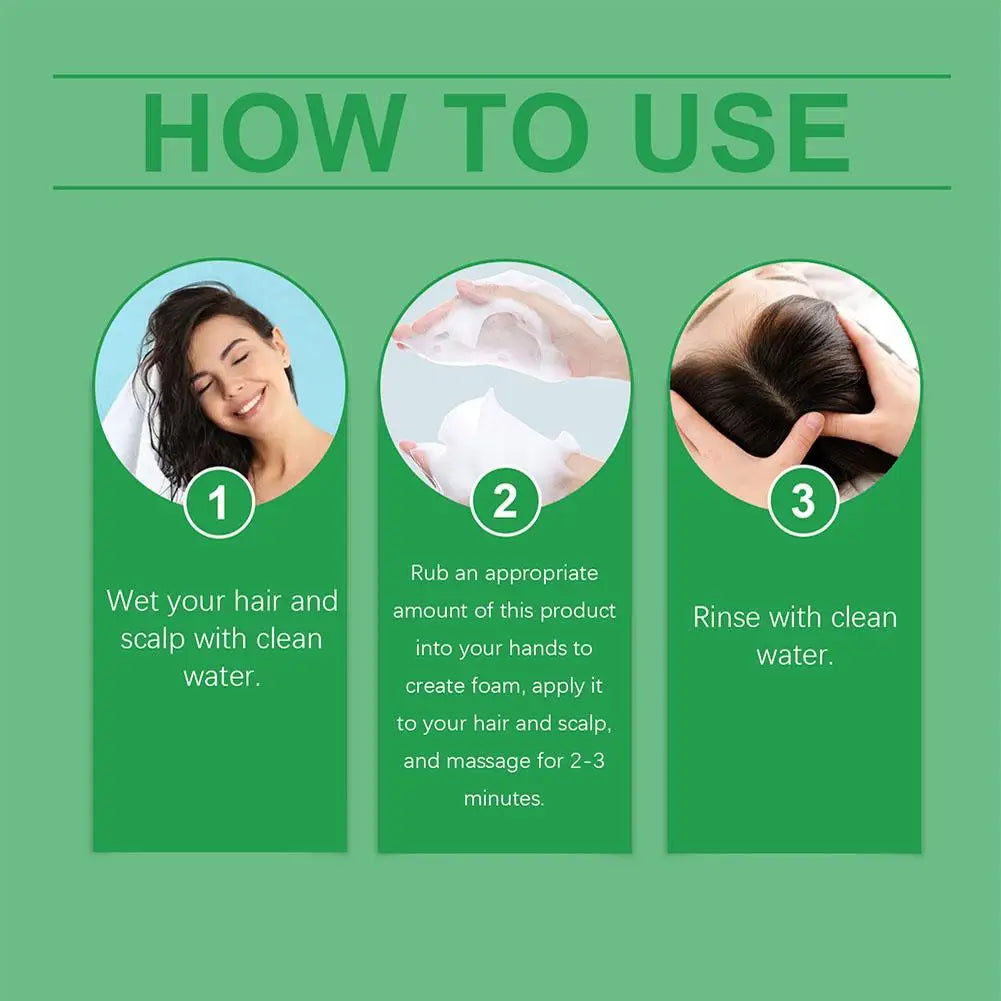 Natural Rosemary Hair Shampoo 100ML Reduce Hair Loss Clean Dandruff Nourish Moisturize Scalp Hair Care Product