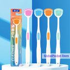 1/5PCS Tongue Scraper Oral Cleaner Brush Soft Silicone Cleaning Tongue Toothbrush Mouth Fresh Breath Scraping Hygiene Care Tools