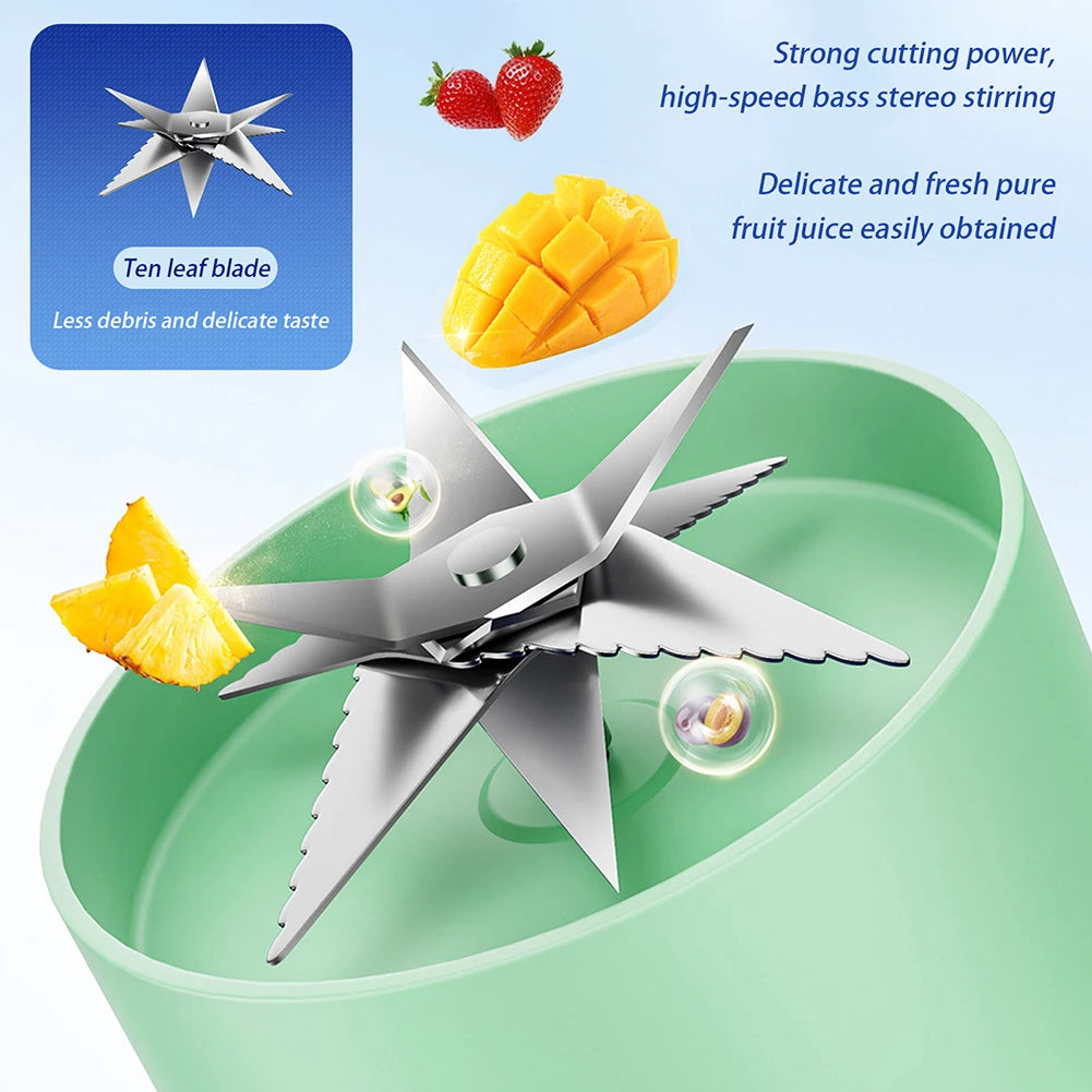 New Portable Juicer Cup Multifunctional Digital Display USB Fruit Mixers Juicers Electric Juicer Blender Fruit Juicer Cup Travel