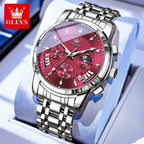 OLEVS Brand Watch Trendy Personalized Fashion Waterproof Luminous Quartz Men's Watch 2892