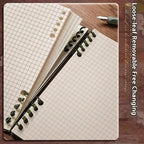 Grid Notepad B5 Sketch Book Notebooks Leaf Notebook Diary Flip Stationery Journal Writing Pads Office School Supplies