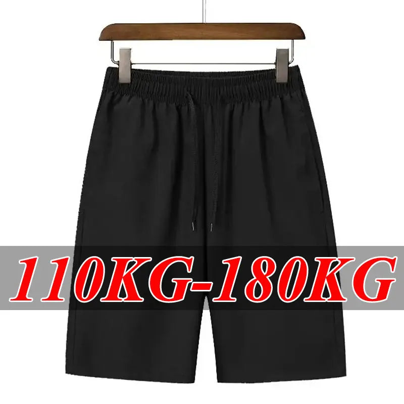 Summer Men's Shorts Plus Size Running Gym Sport Shorts 11XL 12XL Breathable Beach Pant Fitness Jogging Cool Casual Sportswear
