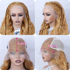 Body Wave 13x6 Honey Blonde Lace Frontal Wig Brazilian #27 Blonde Colored Human Hair Wigs For Women Pre Plucked 13X6 HD Lace Wig