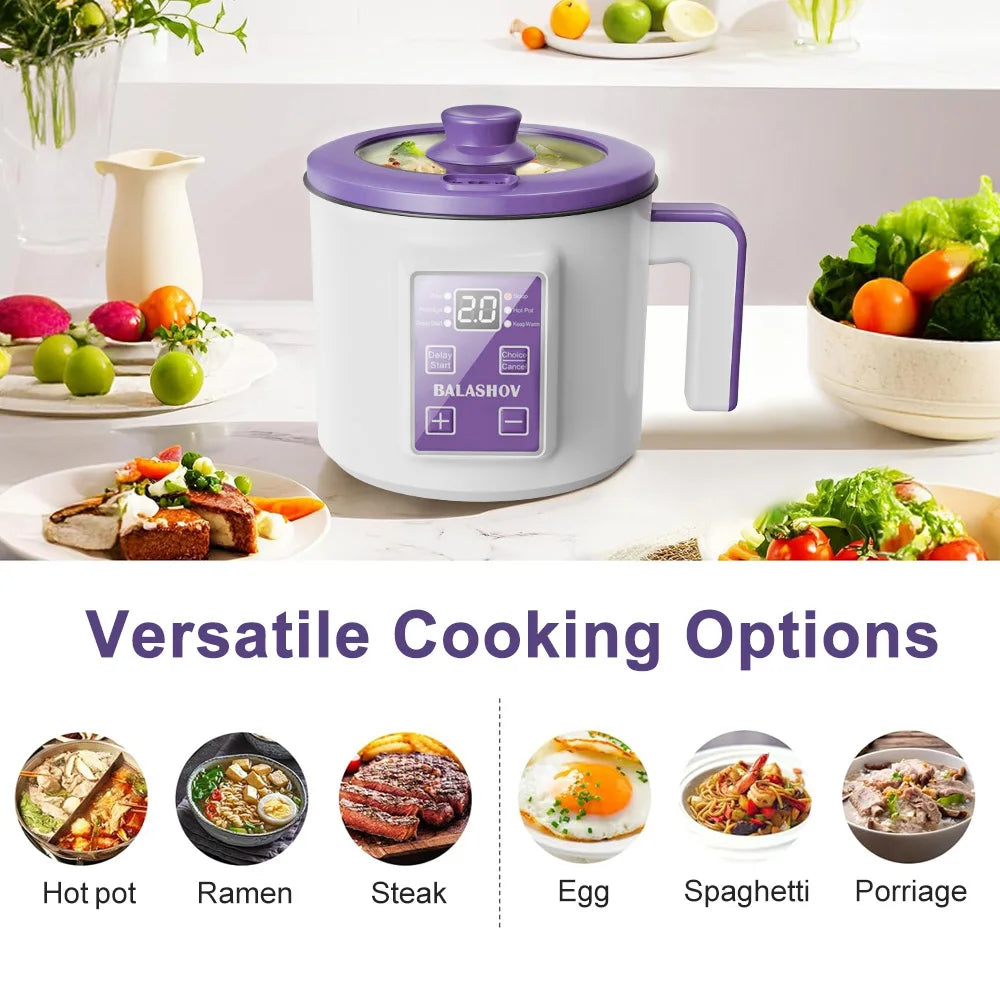 Mini Electric Rice Cooker Double Layer Multi Cooker Non-Stick Smart MultiCooker Electric Cooker Steamed Rice Pot for Home