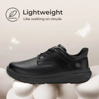 Fitville Men'S Shoes Wide Width Leather Slip-On Casual Shoes Lightweight For Swollen Feet With Arch Support Pain Relief