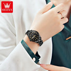 OLEVS 5563 Top Woman Watch Classic Business Diamond Scale Calendar Waterproof Ladies Wristwatch Original Quartz Watch for Women