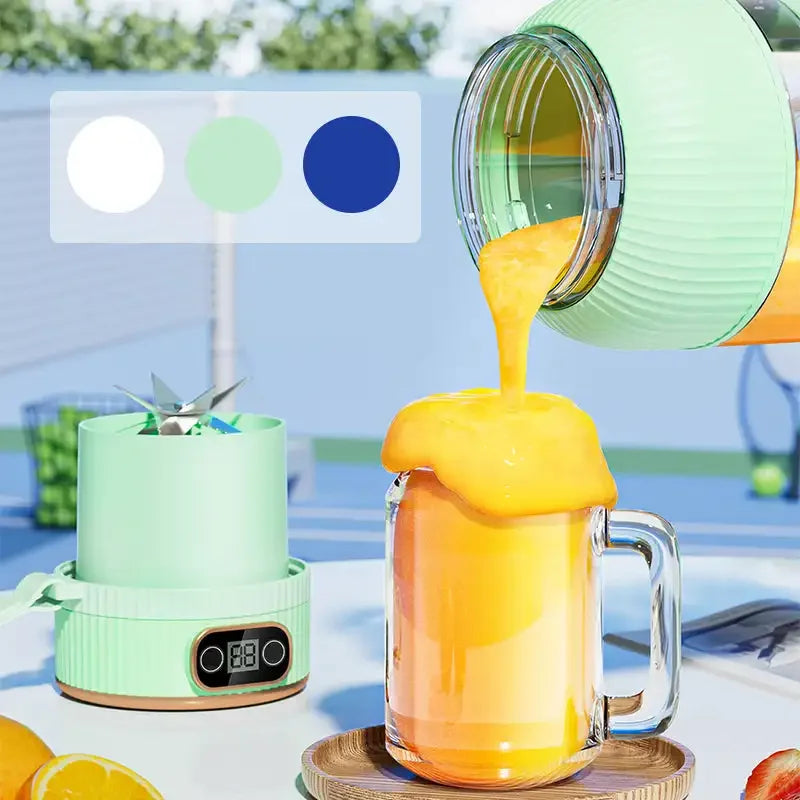 New Portable Juicer Cup Multifunctional Digital Display USB Fruit Mixers Juicers Electric Juicer Blender Fruit Juicer Cup Travel