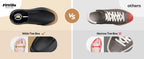 FitVille Men Wide Fit Leather Slip On Casual Loafers, Lightweight Arch Support Walking Shoes, Orthopedic Pain Relief Shoes for Swollen Feet & High Instep