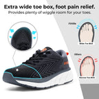 FitVille Men'S Shoes Wide Toe Box Cushioned Extra Wide Width Non Slip Running Shoe Comfortable Lightweight Sneakers For Fat Feet