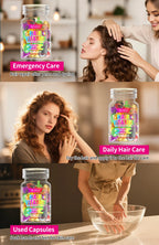 MIX Hair Vitamin Capsule Hair Treatment Oil Fast Restore Frizzy Hair Soft Smooth Shiny Keratin Complex Oil Hair Care Capsules