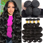 30 32 40 Inch Body Wave 3 4 Bundles Brazilian Remy Unprocessed Raw Virgin Human Hair Wavy Double Drawn Bundles Weave Extensions