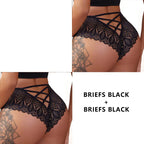 CINOON 2PCS/Set New Panties Women Lace Underwear Sexy Low-Waist Briefs Hollow Out G String Underpant Embroidery Female Lingerie