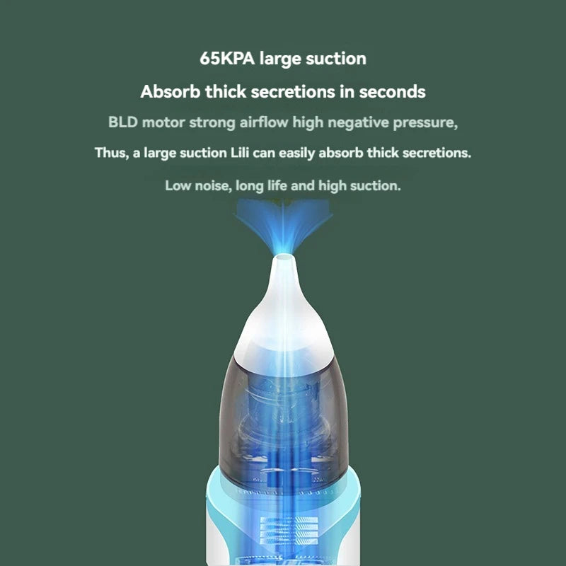 2025 New Pattern Baby Electric Nasal Aspirator Charging Version Newborn Baby Nasal Aspirator Suck Out Prevent Nasal Congestion