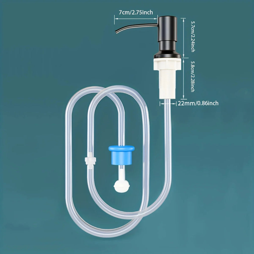 Sink Soap Dispenser for Kitchen Sink, Countertop Built in Sink Soap Dispenser with 40 Inch Extension Tube Kit