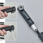 Black Pull Out Kitchen Sink Faucet Deck Mounted Stream Sprayer Kitchen Mixer Tap Bathroom Kitchen Hot Cold Tap