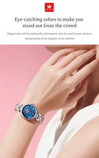 OLEVS 5608 Women Fashion Watch Stainless Steel Calendar Night Light Watch Original Brand Elegant Women Quartz Watch Reloj Mujer