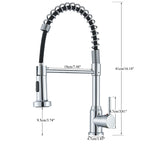 Shinesia Black Kitchen Faucet Stainless Steel Mixer Tap 360 Degree Rotation Stream Sprayer Nozzle Kitchen Sink Hot Cold Taps
