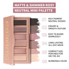 Eyeshadow Palette Long-Lasting Eye Makeup Rich Pigment Neutral Shades Blendable Color Matte Nudes Eyeshadow Palette Woman Makeup