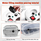 2500W Portable Handheld Steam Cleaner High-Temperature 1200ML Adjustable 105°C 6 Levels 20 Accessories With Brush Heads