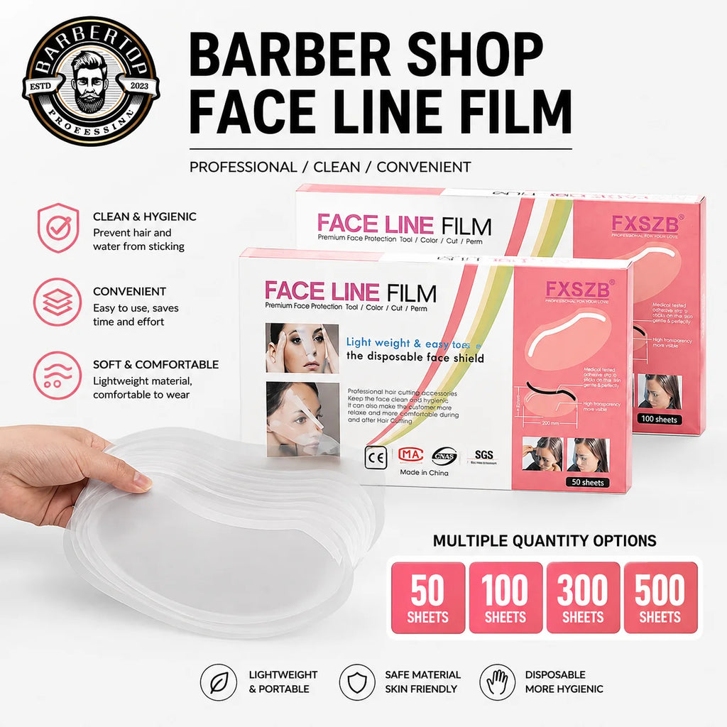 50/100Pcs Disposable Face Shields Barber Wash Face Makeup Shower Visors Masks for Hairspray Salon Tools Hairdressing Supplies