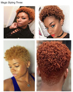QVR Afro Kinky Bulk Hair No Attachment 50g Afro Curly Bulk 100% Human Hair Unprocessed Virgin Remy Braiding Hair for Dreadlocks